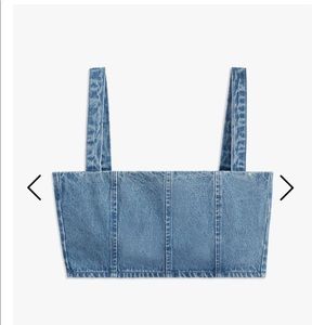 NWT WeWoreWhat Denim Bustier
